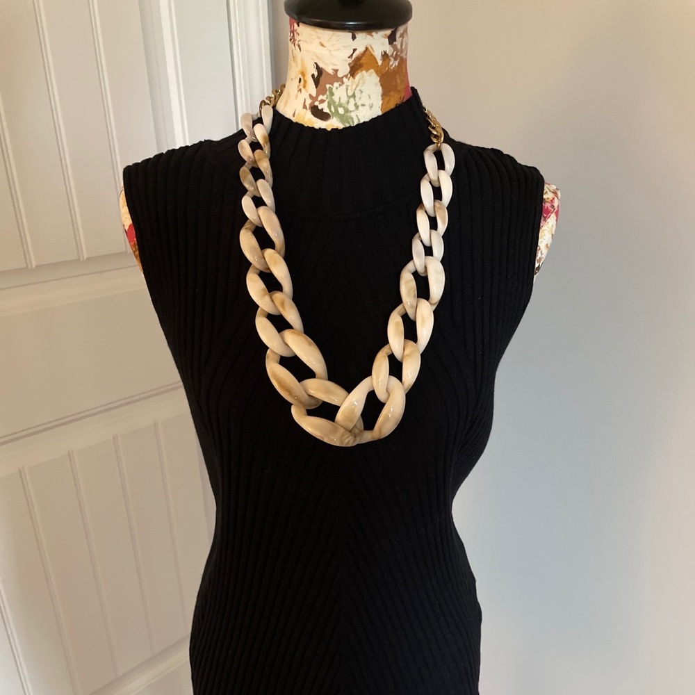BAUBLEBAR CHUNKY HORN CHAIN NECKLACE